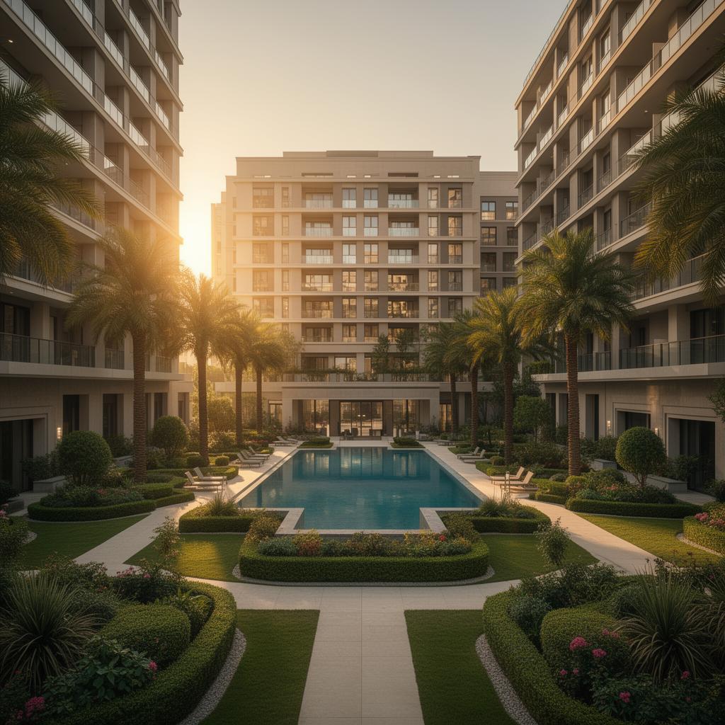 Modern multifamily property